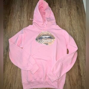 Pink Graphic/Designer Inspired Hoodie💋💄 NWT